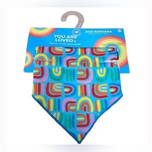 Dog Bandana - PetSmart You Are Loved Dog Bandana Colorful Rainbow Size S/M